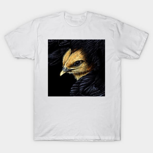 Baby yellow chick T-Shirt by lorendowding